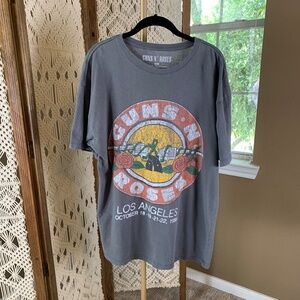 Guns N‎ Roses band t shirt oversized small medium 100% cotton